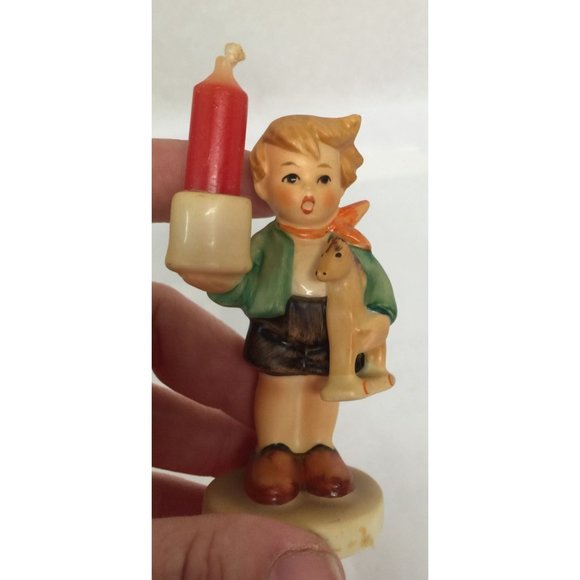 Goebel Hummel W. Germany Advent Candle Holder Figurine Boy - Picture 3 of 8